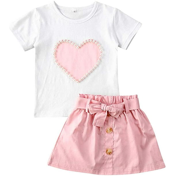 Short Sleeve Design Baby Girls Father/'s Day Skirt Cute BabyGirls Clothes